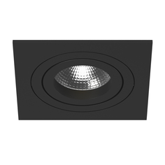 Точечный светильник встроенный черный Lightstar Intero 16 i51707