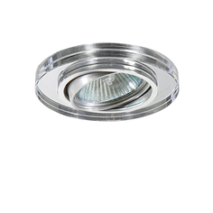 Точечный светильник встраиваемый серый, хром, прозрачный GU5.3 Lightstar RIFLE 002514