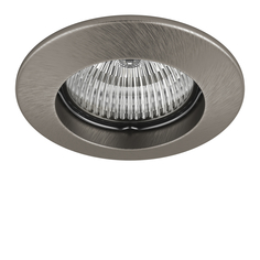 Точечный светильник встраиваемый серый, никель GU5.3 Lightstar LEGA 011045