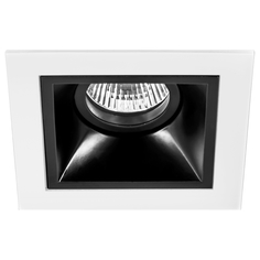 Точечный светильник встроенный черно-белый Lightstar Domino D51607