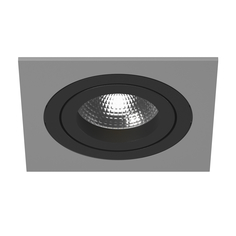Точечный светильник встроенный черный Lightstar Intero 16 i51907