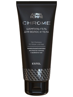 Шампунь-гель ALPHA HOMME CHROME для волос и тела ESTEL PROFESSIONAL 200 мл