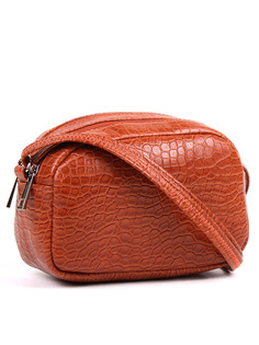 Сумка кросс-боди женская Медведково mix21684017411 рыжая