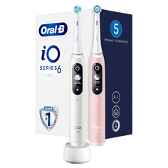 Электрическая зубная щетка Oral-B iO 6 DUO White Pink Sand