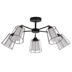 Люстра подвесная 5х60Вт E27 IMEX MD.24380-5-S BK+CH