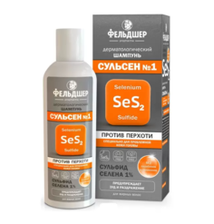 Шампунь от перхоти Сульсен №1 лечебный дерматологический Фельдшер 180 мл