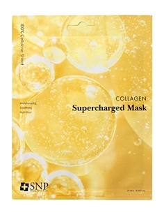 Тканевая маска SNP Collagen Supercharged Mask для упругости кожи лица с коллагеном