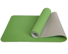Коврик для йоги Hawk E33580 green/grey 183 см, 0,6 см