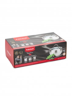 Ковш с крышкой SYMPHONY 16х9см 1.7л Attribute