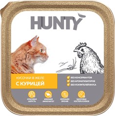 Влажный корм для кошек Hunty, курица, 100г