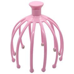 Ручной массажер для головы Двенадцать точек, розовый, 13х13х18 см, VenusShape VS-MSGR7-02