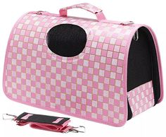 Сумка-переноска для кошек и собак Lilli Pet 18x36x24см розовый