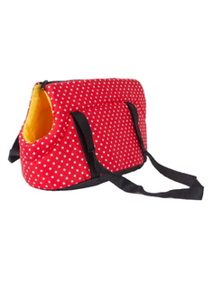 Сумка-переноска для кошек и собак Lilli Pet 21x36x21см красный