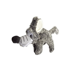 Игрушка-пищалка, мягкая игрушка для собак Camon Волк, серый, 30 см
