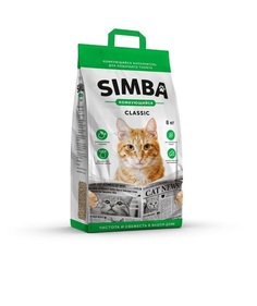Комкующийся наполнитель для кошек Simba глиняный, 8 кг