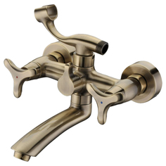 Смеситель для ванны Kaiser Trio 57122-1 Bronze