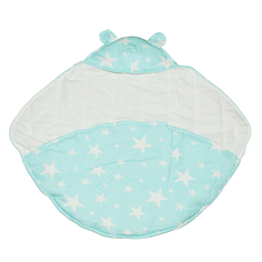 Одеяло-конверт Baby Fox Звезды, зимнее, цвет голубой, 80х90 см