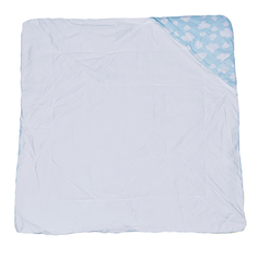 Одеяло-конверт Baby Fox Облака, осеннее, цвет голубой, 90х90 см