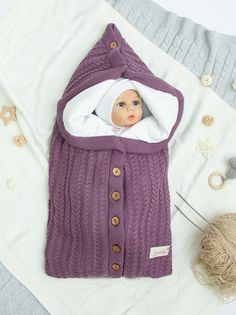 Конверт Amarobaby Pure Love Snap вязаный утепленный на выписку, розовый, 75 см.