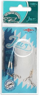 Поводок флюрокарбоновый Mikado JAWS MEDIUM 35 см/12 кг., уп.=2 шт.