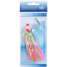 Поводоки для морской ловли Mikado Hokkai Rig 6,5 см, крючки №3/0