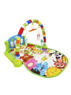 Детский развивающий коврик, зеленый, овальный, 46х73 D00384 URM