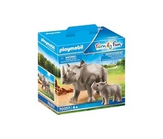 Конструктор Playmobil Носорог с теленком 70357