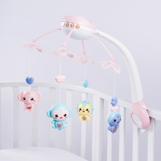 Мобиль для кроватки AmaroBaby Dreamy Wings, розовый, AMARO-29DW/06