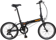 Велосипед Dahon HIT YS728 черный матовый, складной, колеса 20