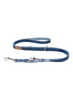 Поводок для собак регулируемый 6 in 1 AmyPlay Denim S 100-200х1 см, темно-синий Amiplay