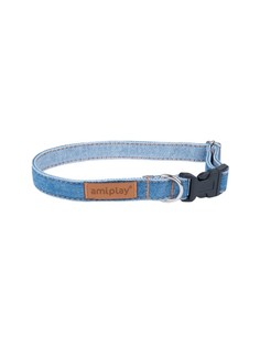 Ошейник для собак повседневный Amiplay , Denim L 35-50/2 см, голубой