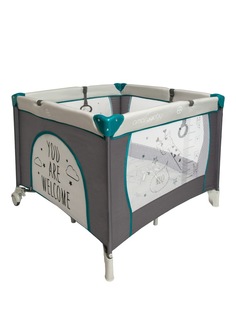 Манеж Amarobaby Walky Good Day Giraffe квадратный, серый