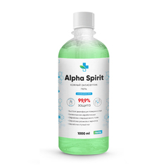 Антисептик-гель спиртовой 65% Alpha Spirit дозатор 1л + флакон