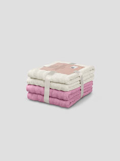 Комплект полотенец Торлей Экрю/Роз 50Х80-2/50Х80-2, 100% Хлопок, 500 Г/М2 Estia