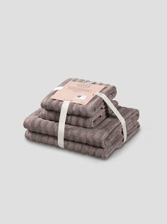 Комплект полотенец Торлей Беж-Сер 50Х80-2/70Х130-2, 100% Хлопок, 500 Г/М2 Estia