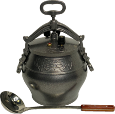 Комплект: Афганский казан Rashko Baba ltd. 10 литров (л) Стандарт + половник 42 см