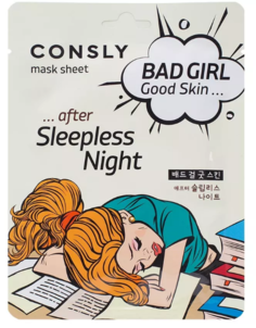 Маска для лица Consly Bad Girl-Good Skin После бессонной ночи тканевая 23 мл