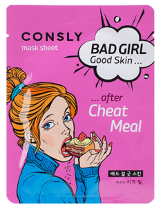 Маска для лица Consly Bad Girl-Good Skin После читмила тканевая 23 мл