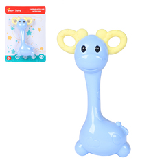Развивающая игрушка Smart Baby Жираф погремушка на блистере, голубой, JB0333747