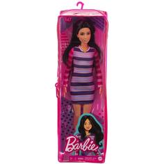 Кукла Mattel Barbie Игра с модой FBR37/GYB02 (брюнетка, полосатое платье) GYB02