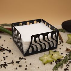 Салфетница MA-SL035-ВY, металл, цвет чёрный Maesta