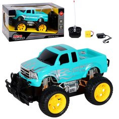 Р/У машинка AUTO DRIVE Монстр-трак, бирюзовый, JB1168443