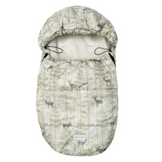 Конверт зимний меховой Amarobaby Snowy Baby Олени, бежевый, 85 см.