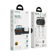 Беспроводное зарядное устройство Borofone BQ7 Prominent dual 10W черное