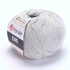 Пряжа YarnArt Jeans серый 49