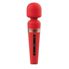 Массажер Viotec Titan с Soft Silicon головкой и с сенсорным управлением, красный