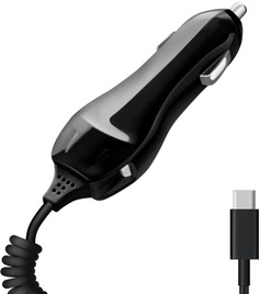 Автомобильное зарядное устройство Deppa USB Type-C 2,1A черный (22132)