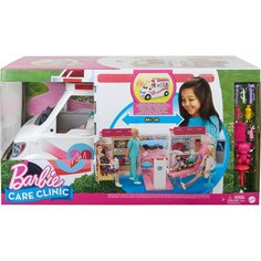 Игровой набор Mattel Barbie Кем быть? Машина скорой помощи GMG35