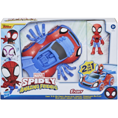 Игровой набор Marvel Hasbro SPIDEY 2 в 1 Спайди фигрука 9 см и транспорт F19445X0