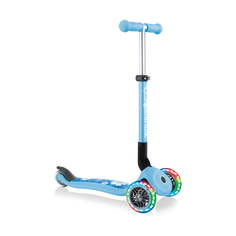 Самокат детский Globber JUNIOR FOLDABLE FANTASY LIGHTS Пастельно-голубой 433-200